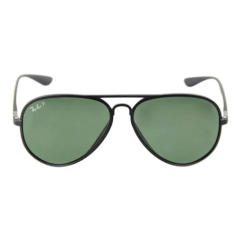 RayBan Plate Frame Aviator Sunglasses Unisex Black-1