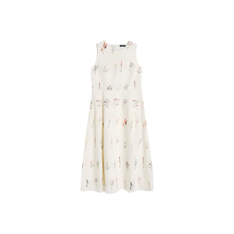 AHDO Sleeveless Dresses Women's Multicolor-0