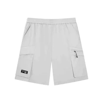 XTEP Sports Life Collection Casual Shorts Men's Bright Moon Gray