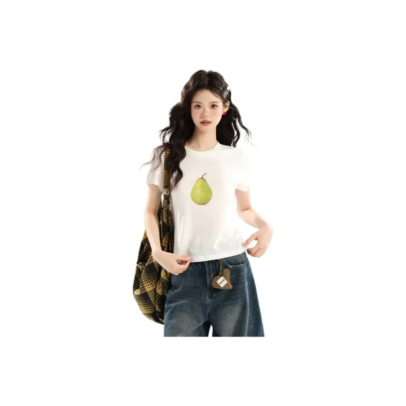 FOREVER 21 Set in Sleeve T Shirt Women's-1