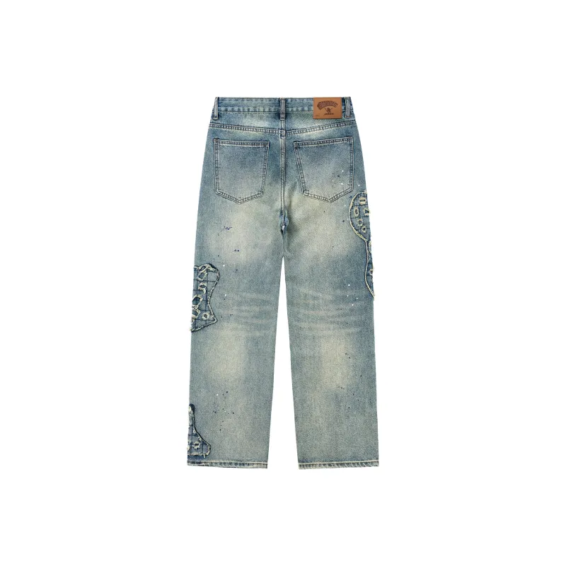 SANTASTIC Jeans Men Vintage Blue-1