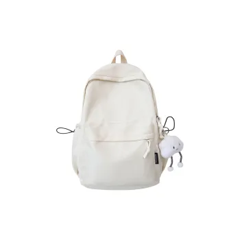 WICKBUEN Nylon Backpack Unisex White, Black, Yellow, Blue, Gray