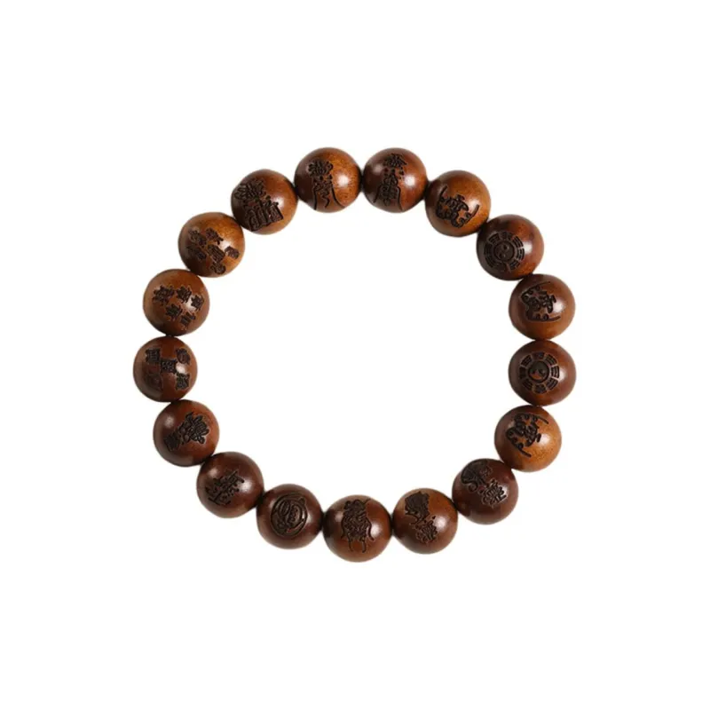 HANCANG Lightning Struck Wood Bracelets Unisex-0