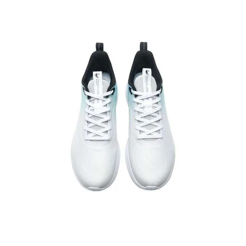 QIAODAN Anti Slip Wear Resistant Low Top Casual Running Shoes Men's Jordan White Aster-3