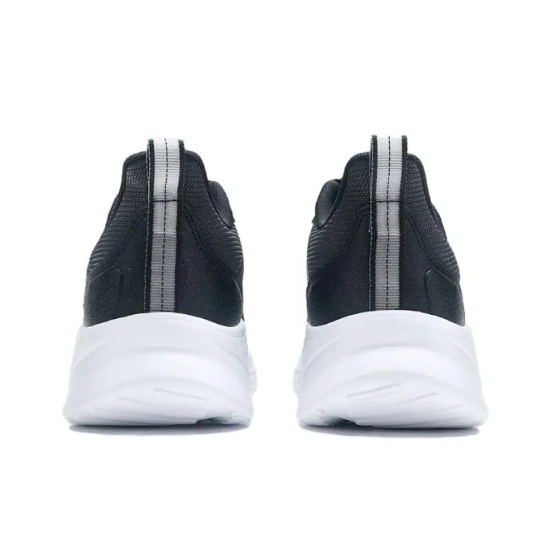 QIAODAN Slip Resistant, Abrasion Resistant, Breathable Low Top Casual Running Shoes Men's Black Jordan White-4