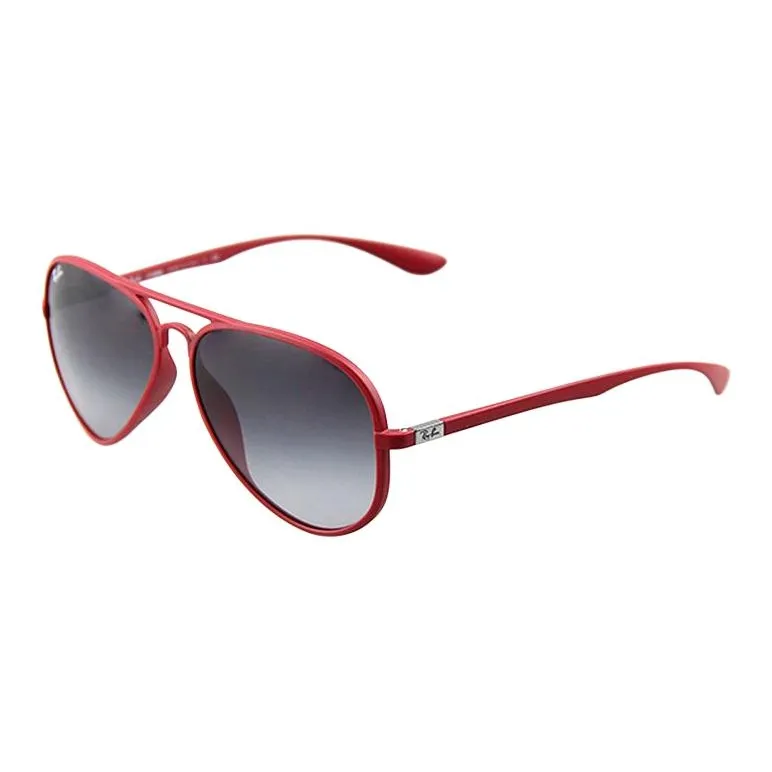 RayBan Plate Frame Aviator Sunglasses Unisex Red-0