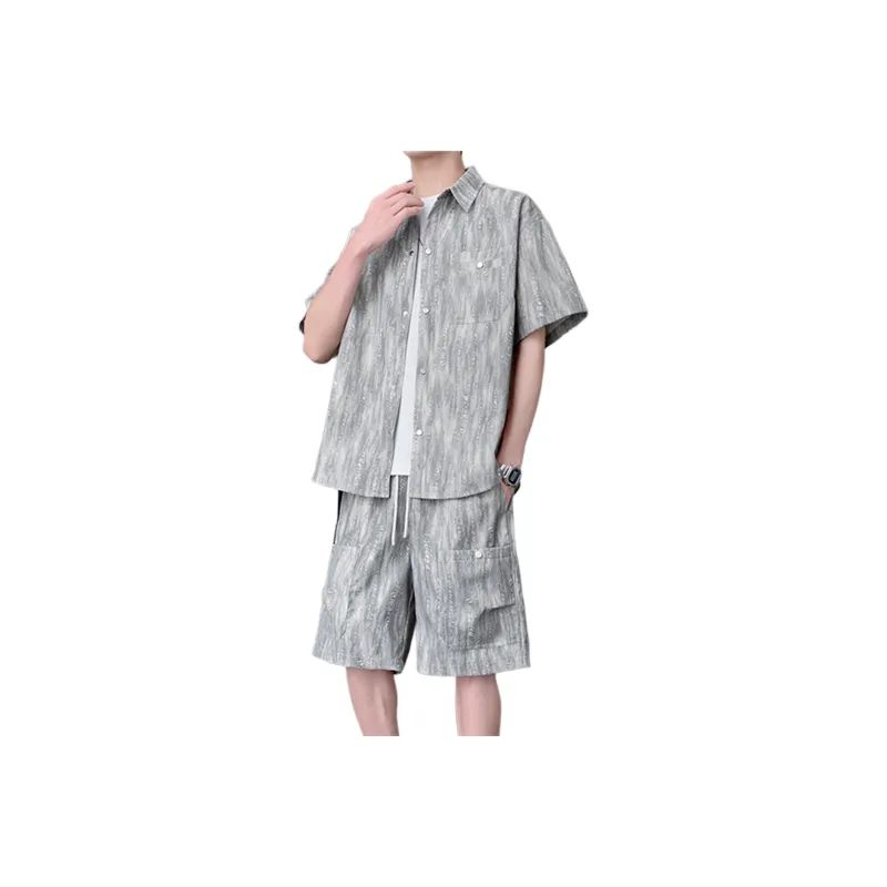 ZWWWZ Shirt Matching Set Unisex-5