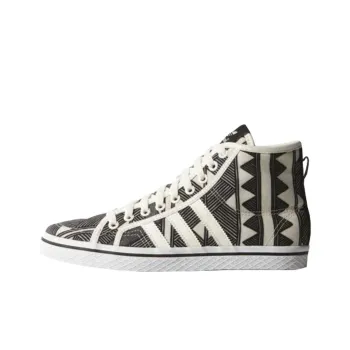 Adidas Originals Farm Anti Slip Wear Resistant Mid Top Skateboard Shoes Women's White Black