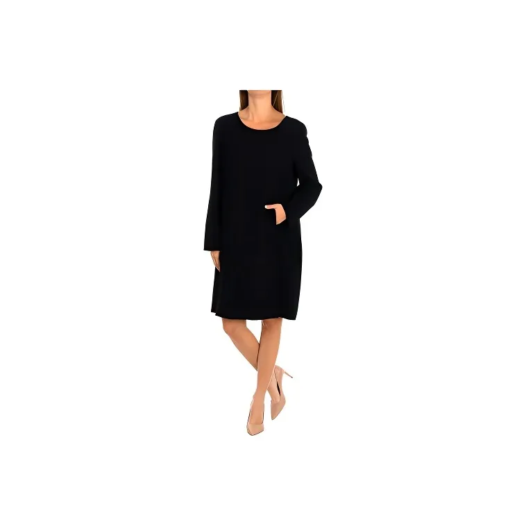 EMPORIO ARMANI Long Sleeved Dresses Women's Black-0