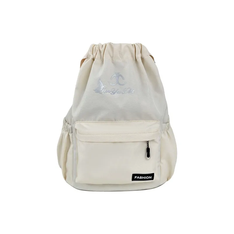 HCXK Nylon Backpack Regular Unisex Black/Ecru/Burgundy/Light Blue/Dark Blue/Khaki-2