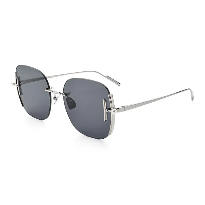 THE OWNER Β Titanium Square Sunglasses Unisex-0