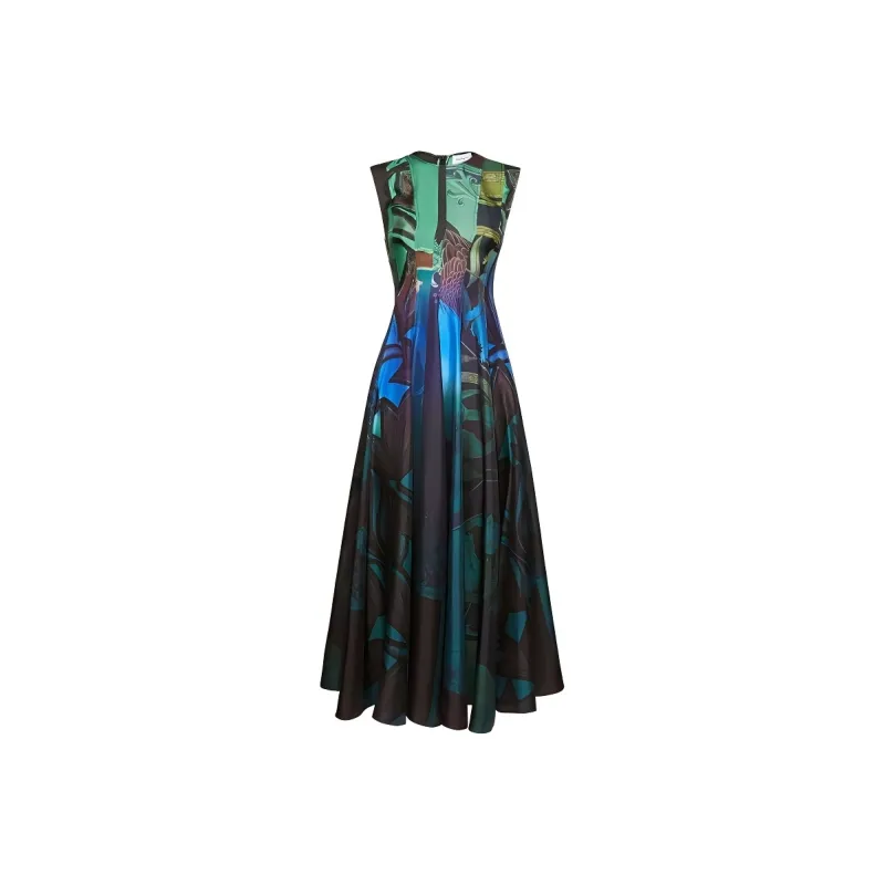 Ferragamo Sleeveless Graphic print Dress-0