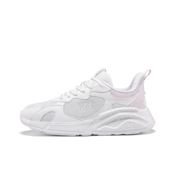 361° Slip Resistant And Breathable Low Top Sprint Running Shoes Women's White Pink