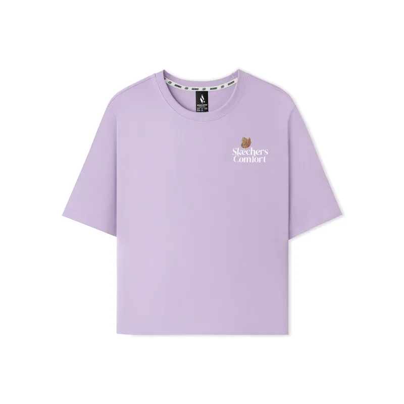 Skechers T Shirt Women's Lavender-0