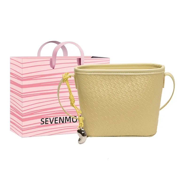 SEVENMOONS PU Crossbody Bag, Shoulder Bag Women's White/Black/Yellow/Blue/Pink-4
