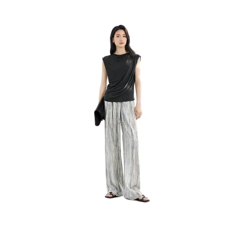 IHIMI T Shirts Women's Dark Gray
