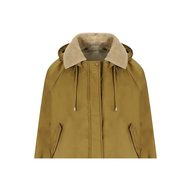 MaxMara Button Detailed Drawstring Coat-1