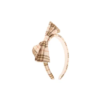 Burberry Checked Bow Detailed Headband