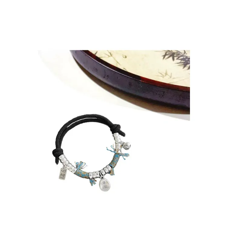 Welcome To The Treasure Woven Fabric Rope Bracelets Unisex-3
