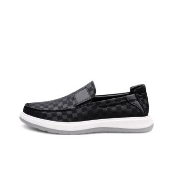 King Jinmai Men's Casual Shoes Men Low Top Black/Gray