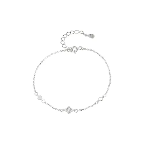 Heart Grass S925 Silver Bracelets Women's