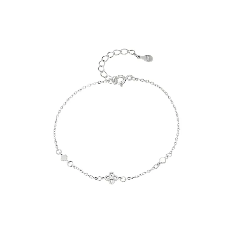 Heart Grass S925 Silver Bracelets Women's-0