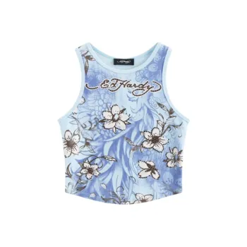 Ed Hardy Tank Tops Women's Midnight Blue