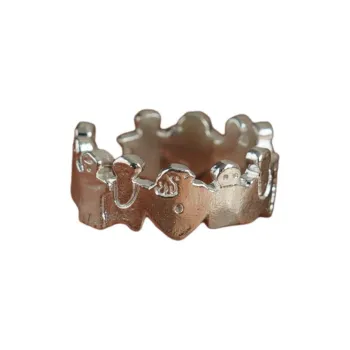 SALE E PEPE 925 Sterling Silver Rings Unisex Multicolor