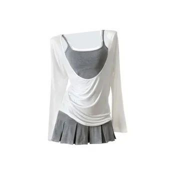 Mu Xiao Xin Two Piece Skirt Sets Women's