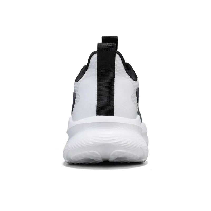WARRIOR Running Shoes Men Low Top White Black Blue-4