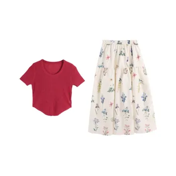 AFGGD Two Piece Skirt Sets Women's