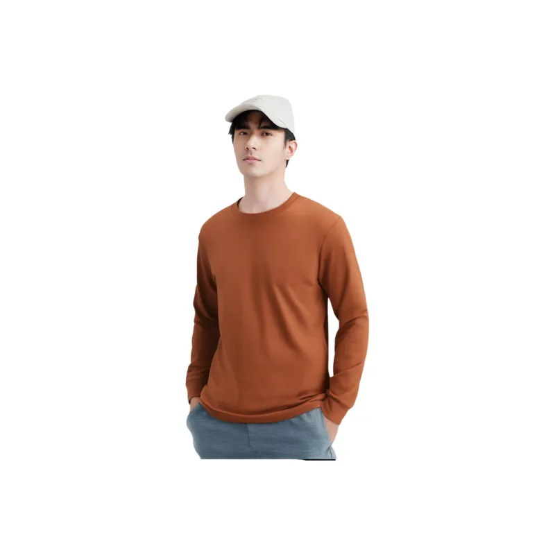 UNIQLO T Shirts Men Orange Red 26-2