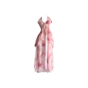 PAZZO Slip Dresses Women's Oil Paintings Fairy
