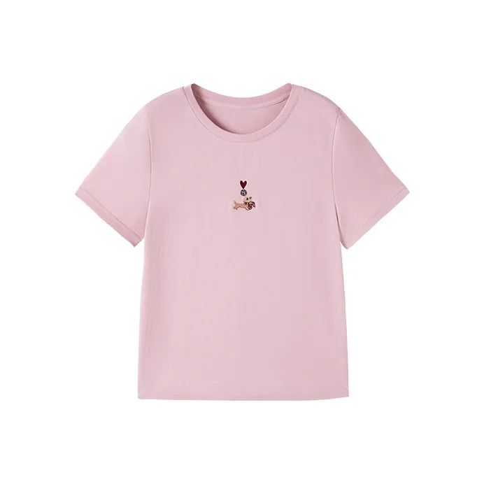 XIANGYING T Shirts Women's Pink-0