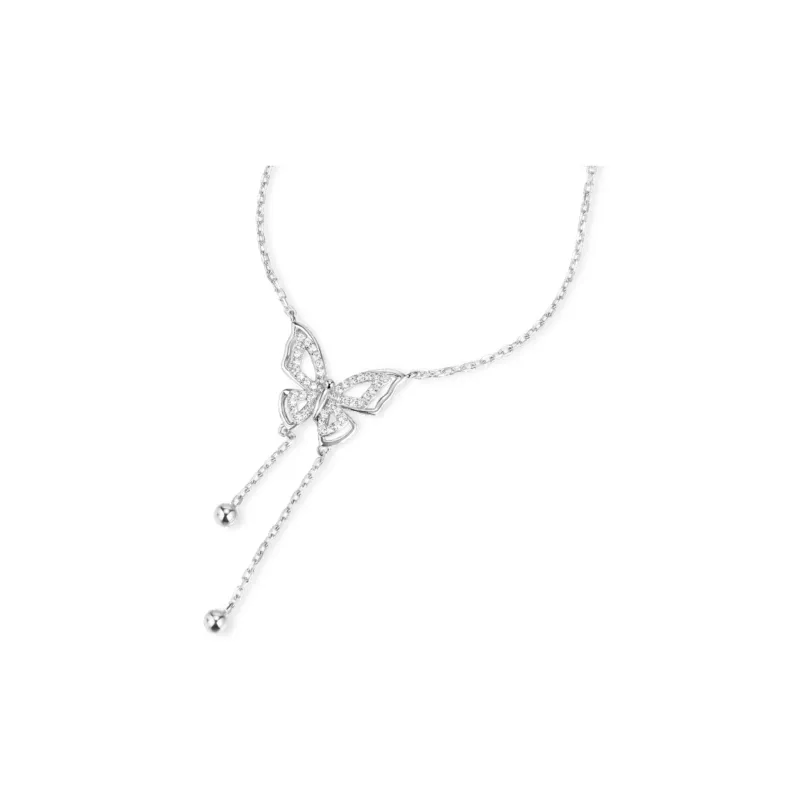 Wylyp 925 Sterling Silver Necklaces Women's Silver white Gift Box-3