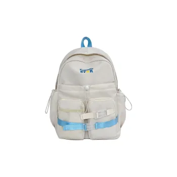 AIBAG Nylon Backpack Women's White/Black/Blue/Pink