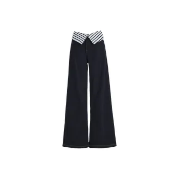 YINLEI Jeans Women's Dark Blue