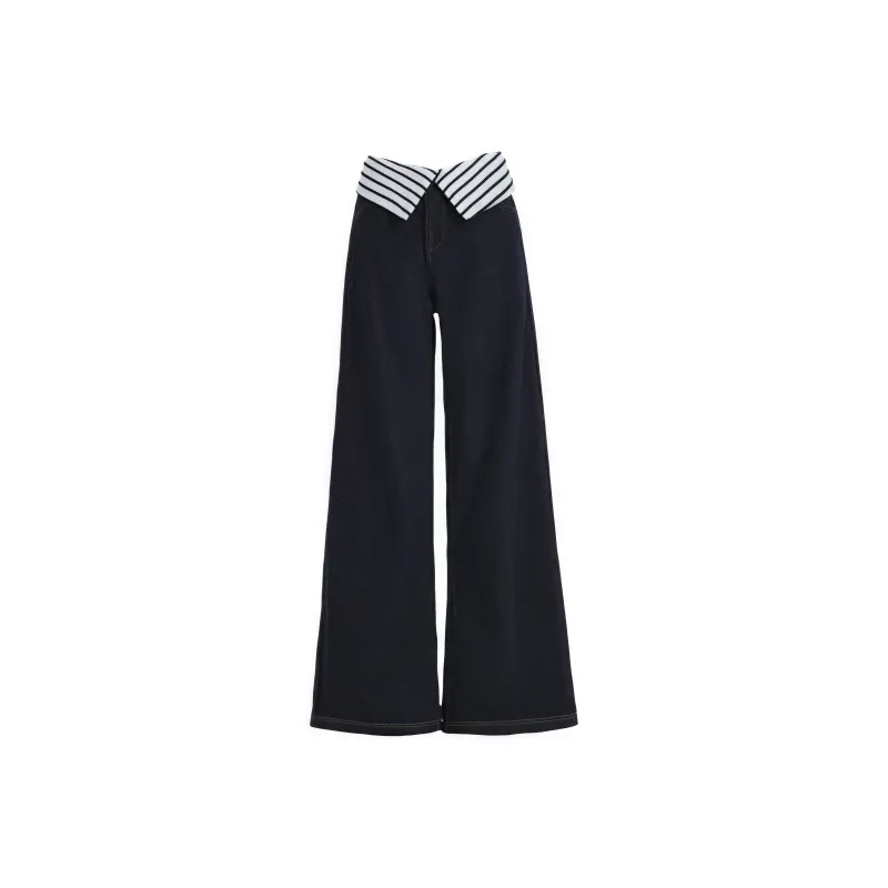 YINLEI Jeans Women's Dark Blue-0