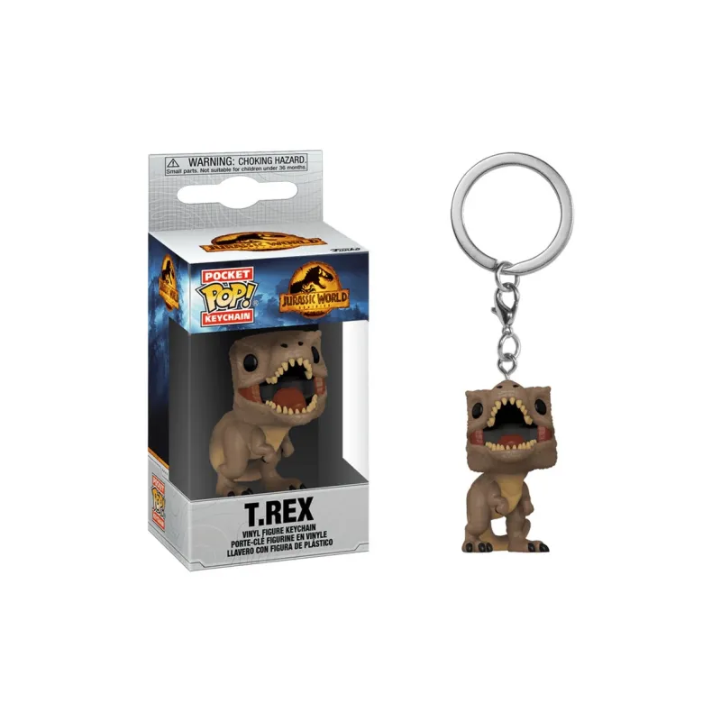 Funko Keychain Jurassic World 3 Tyrannosaurus Rex Chibi Figures-2