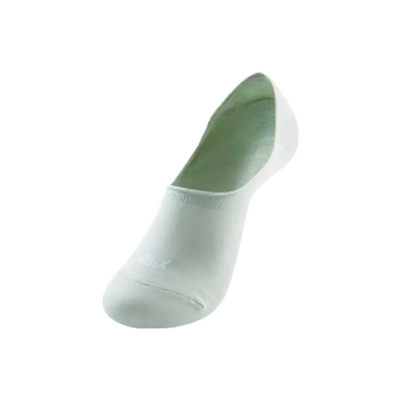 XTEP SS25 No Show Socks Women's 4 Pack Black White Light Green Light Yellow Pink Gray-4