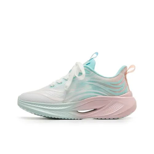 WARRIOR Running Shoes Women's Low Top White/Green/Pink