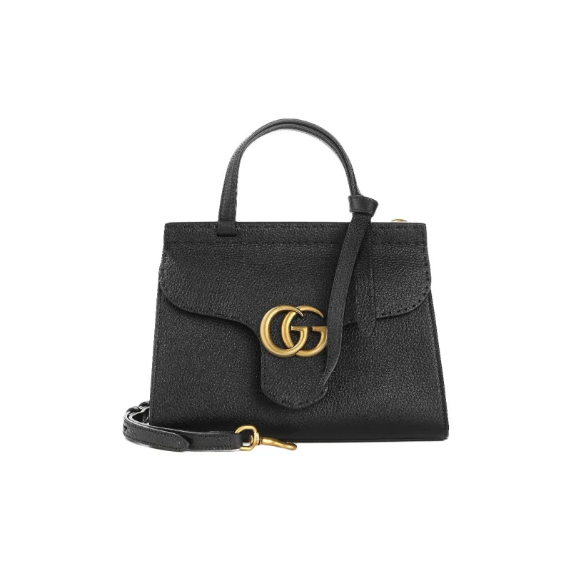 GUCCI Calfskin One Shoulder Handbag Women's Black-0