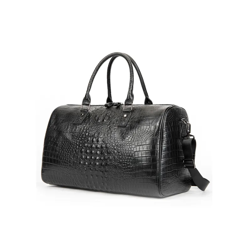 DOSRFINI Top Grain Cow Leather Travel Bag Men's Multicolor-2