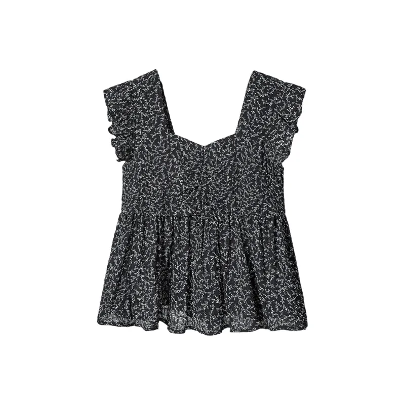 TOUCH Tank Tops Women's Black With Floral-0