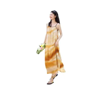 XWI Slip Dresses Women's Gold Blended