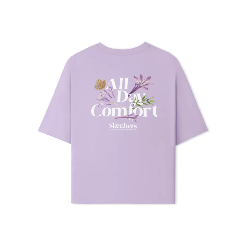 Skechers T Shirt Women's Lavender-1