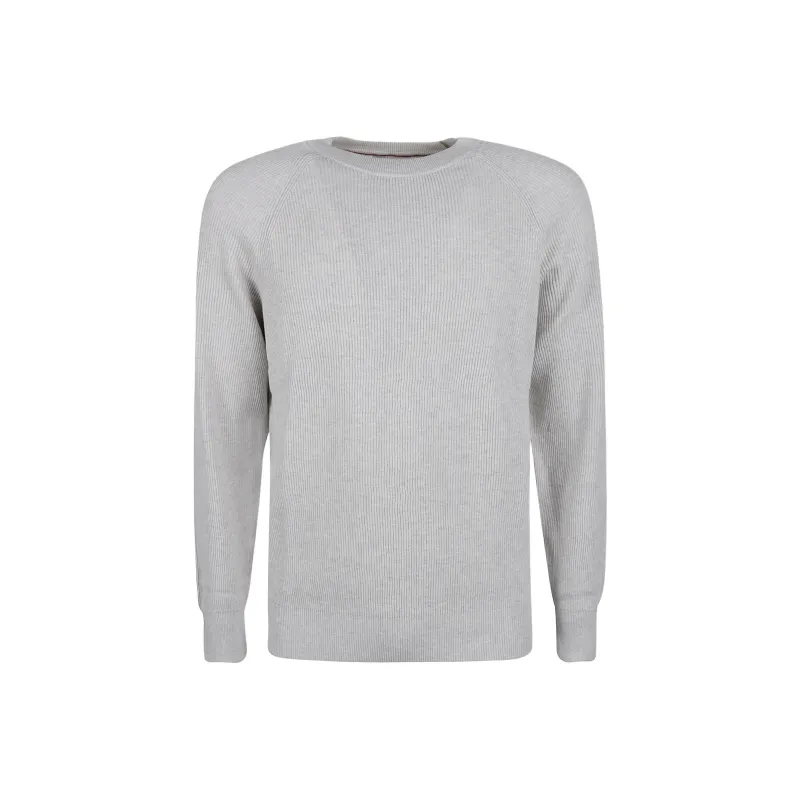 Brunello Cucinelli Ribbed Crewneck Jumper-0