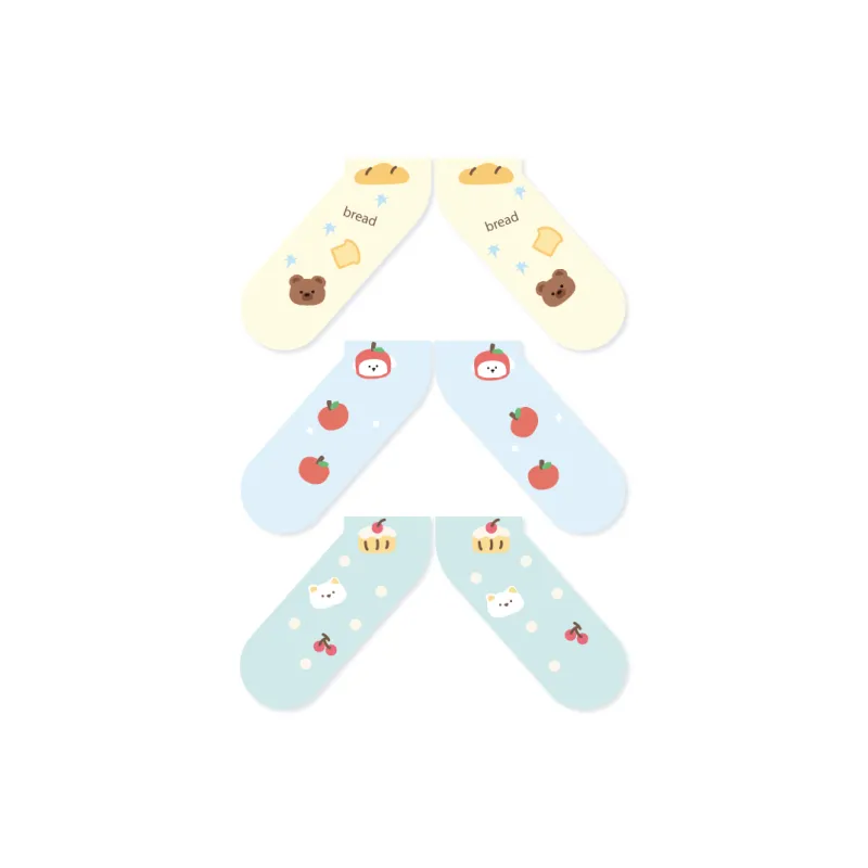 YANCANG x Line Puppies 100% Cotton Soft Breathable Practical, Creative Accessory-8