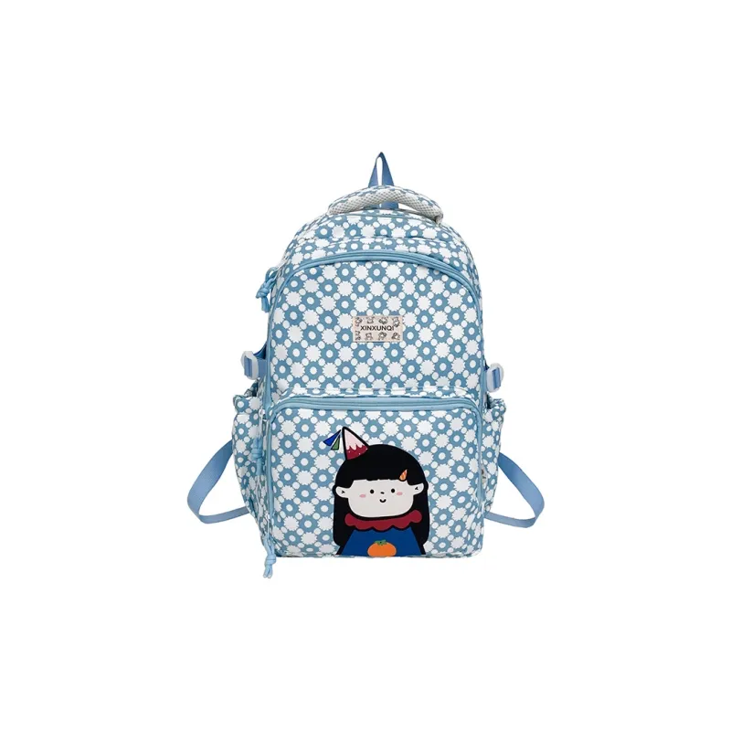 PAIBLOKS Nylon Backpack Regular Unisex Multicolor-12