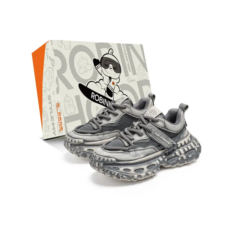 ROBINHOOD Slip Resistant, Abrasion Resistant, Breathable, Lightweight Low Top Chunky Sneakers Men's Box Included-10